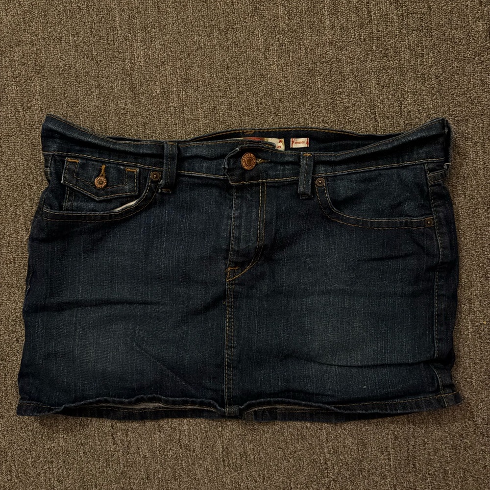 Old Navy Dark Blue Denim Skirt